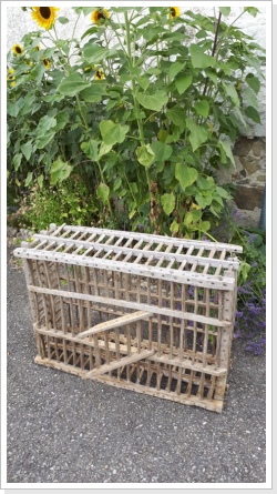 Antiker Hühnertransportkäfig aus Holz uralt 85.- Antiker Hühnertransportkäfig aus Holz uralt 85.-