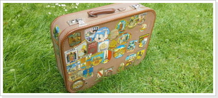 alter Koffer mit original Klebern guter Zustand Fr. 75.-